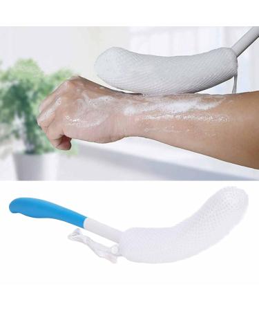 Buy Shower Brush & Back Scrubber | Long Stem Bathing Brush for Exfoliating & Body Cleaning - Soft Sponge for Gentle Peeling - Buy Online on GoSupps.com