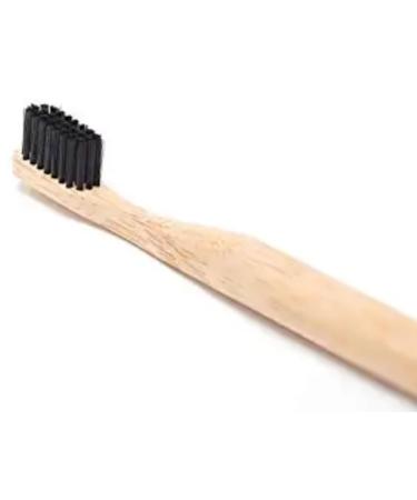 Bamboo Toothbrush Black Sustainable biodegradable natural and vegan for adults and children