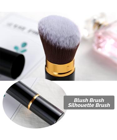 Tofbs Premium Kabuki Makeup Brushes Set - 2 Soft Cosmetic Brushes with Caps for Flawless Application - Portable Dome Shape Blush & Powder Brushes - Buy Online on GoSupps.com