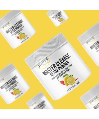 Grass Root Naturals Master Cleanse Detox Powder - Lemonade Detox 3-Day Supplement | Plant-Based with Lemon, Maple Syrup & Cayenne | 6.34oz - Buy Online on GoSupps.com