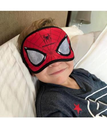 Silk Sleep Mask, Comfortable and Soft Eye Mask with Adjustable Head Strap, Blindfold Eyeshade for Kids Women Men (Spider Man)-Spider Man