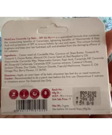 Buy Tinted Ceramide Lip Balm SPF50 PA+++ | Kojic Acid & Niacinamide for Lip Lightening & Protection - 5gm Worldwide Shipping - Buy Online on GoSupps.com