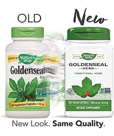 Nature's Way Goldenseal 800mg - 180 Vegan Capsules for Immune Support - Buy Online on GoSupps.com