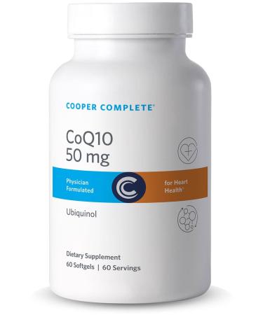 Cooper Complete - CoQ10 50 mg - CoEnzyme10 Ubiquinol Supplement - 60 Softgels Pack of 1 60 Count (Pack of 1)