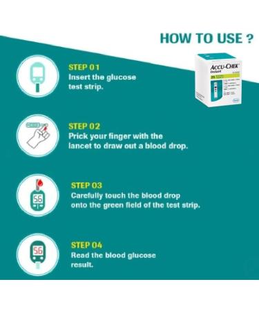 Accu Check Instant Blood Glucose Test Strips 50 Test Strips + Free Tetra-Sole 50 Alcohol Wipes (50 Test Strips + 50 Alcohol Wipes) - Buy Online on GoSupps.com