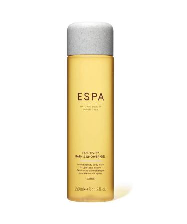 ESPA | Positivity Bath & Shower Gel | 250ml | Jasmine Gardenia & Rose Geranium | Vegan