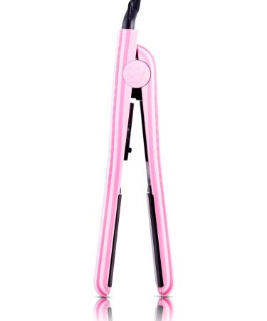 Royale Ionic Flat Iron & Curler - Luxury Ceramic Tourmaline 2-in-1 Hair Straightener + Predire Robe | Anti-Frizz Single Pass Candy Stripes - Buy Online on GoSupps.com