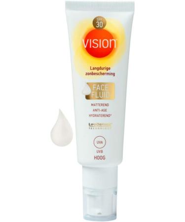  Vision Vision Face Fluid SPF 30 long-lasting sun protection for the face mattifying anti-aging sun protection factor 30 50 ml - Buy Online on GoSupps.com