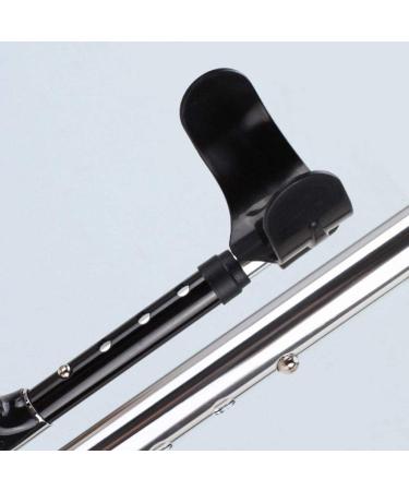 Forearm Crutches Adjustable Healthcare Forearm Crutches Adjustable Single Walking Stick with Non Slip Tip & Durable Thicken 1. 2mm Metal Frame Adults Crutch Gray Lightweight Arm Crutch Journey - Buy Online on GoSupps.com