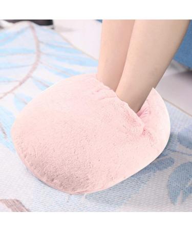 Cymwer electrical plush foot warmer cover breathable round thermal shoe cover USB charging removable soft and breathable durable for home bedroom