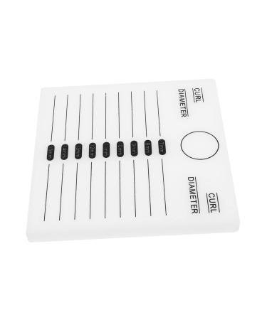 minkissy 1pc Eyelash Spacer Eyelash Gasket Glass Eye Lash Stand Eyelash Crystal Pallet Grafting Pad Lash Grafting Plate Tool Lash Trays Lash Grafting Gasket Acrylic Auxiliary White Epoxy