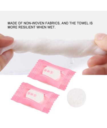 100Pcs Disposable Non-Woven Compressed Towels | Travel & Beauty Essentials | Eco-Friendly Towelettes for Home & Sports - Buy Online on GoSupps.com