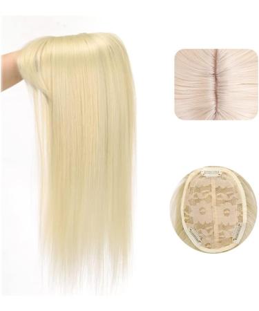14 Straight Hair Topper with Fringe for Thinning Hair Women - Bleach Blonde Clip-in Hair Piece for Hair Loss - Buy Online on GoSupps.com