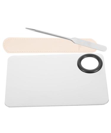 5 Sets Liquid Foundation Palette & Stainless Steel Spatula - Premium Makeup Mixing Tools for Flawless Application - Buy Online on GoSupps.com