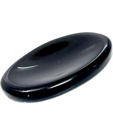 Black Obsidian Thumb Stone for Anxiety Relief - Healing Crystal Chakra Worry Stone for Meditation and Spiritual Balance - Pocket Palm Stone for Stress Relief and Crystal Gifts - Buy Online on GoSupps.com