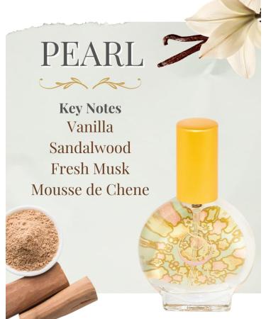Pearl Organic Mini Perfume Spray by Sage- 1/2 oz Vegan & Cruelty-Free Subtle Scent Vanilla Sandalwood Musk - Buy Online on GoSupps.com