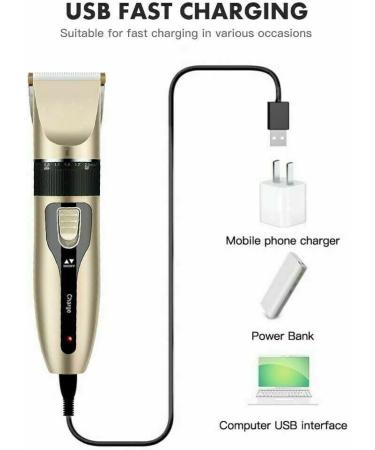 Men's Cordless Hair Trimmer Cordless Hair Clipper Men Rechargeable Electric Razor Professional Hair Clipper HairCutting Kit Beard Trimmer Shaver Detail Trimmer with 4 Guide Combs Scissor Brush - Buy Online on GoSupps.com