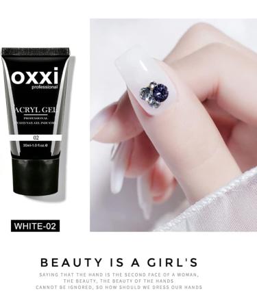  OXXI Professional Oxxi Professional 30ml Acrylic Gel Poly Nail Acrylic Gel Build Press On False Fake Nail Tips (Red) - Buy Online on GoSupps.com