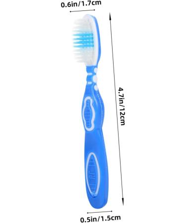 Fomiyes 30 Pth Prison Toothbrush - Travel-Friendly Small Toothbrushes for Prison & Everyday Use | 1 Pack with Large Brush Head (Blue - 3 Pack) - Buy Online on GoSupps.com