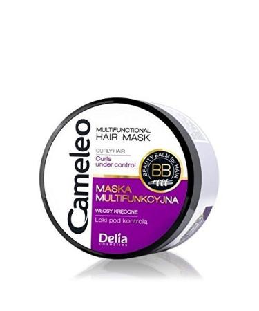 Cameleo - multifunctional keratin anti frizz mask for curly and rebellious hair with argan oil and keratin - increased elexibility & softness - 200ml