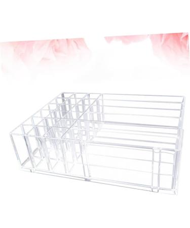 IMIKEYA Lipstick Stand 2 Pcs Makeup Storage Case Makeup Holder Display Makeup Case Storage Box Eyeshadow Palette Powder Transparentx2pcs 24.7X18.2X7CMx2pcs - Buy Online on GoSupps.com