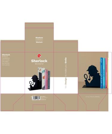 Balvi Sherlock Black Metal Bookend | Original Design | Stylish Home Decor | International Shipping Available - Buy Online on GoSupps.com