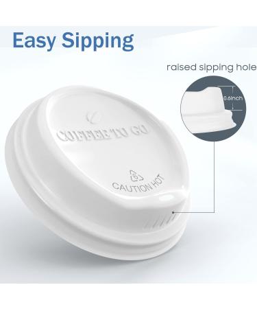 MRcup 12 oz Brown Heat-free Coffee Cups with Lids & Straws - 40 Pack | Triple Wall Insulated & Leak-free Disposable Cups for Togo | Anti-spill & Anti-slip Reusable Paper Cups - Buy Online on GoSupps.com