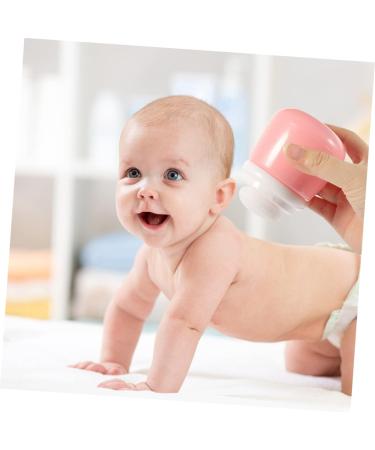 BIUDECO 3pcs Baby Powder Puff Set - Ideal for Newborns, After-Bath Use | Body Powder Holder & Talcum Bottle Included - Buy Online on GoSupps.com