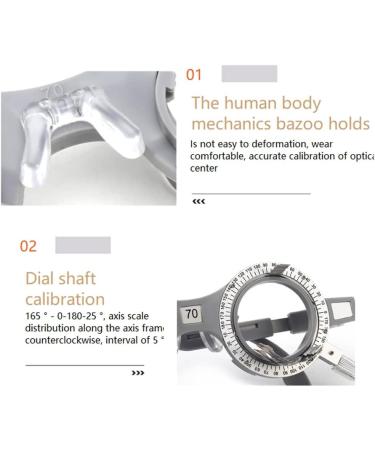 Buy Asinfter Optical Trial Lens Frames - 60mm Eyeglasses for Optometry & Optician Use | International Shipping Available - Buy Online on GoSupps.com