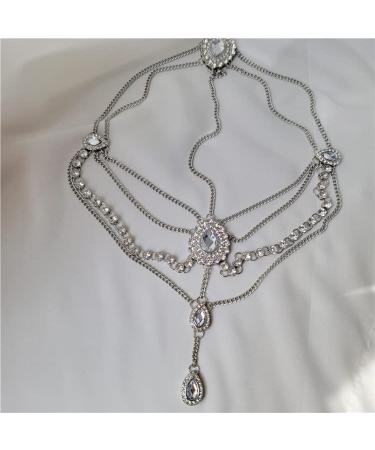 EMZHOLE Silver Tassel Head Chain for Prom, Wedding, and Belly Dance - Women's Headpiece - Buy Online on GoSupps.com