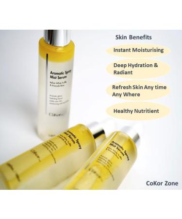Buy CoKor Zone Aromatic Italian White Truffle Spray Serum (1+1 FREE) - Vegan & Hypoallergenic Facial Mist | K-Beauty Glass Skin Care | 3.38 Fl Oz (2-Pack) - Made in Korea - Buy Online on GoSupps.com