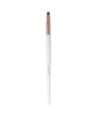 DESSINES MakeUp Brush Vegan Professional Brush with Natural Wooden Handle (TU-785 Cream White) TU-785 Eyeliner Cream White