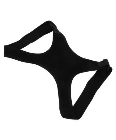 GLEAVI Belt Brace Shoulder Rest Holder Posture Band Back Straightener Black Polyester