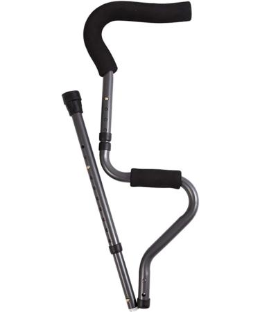 GagalU Folding Underarm Adult Crutches S-Shape Portable Medical Crutch with Height Adjustable Ergonomic Lightweight Aluminum Alloy Walker - Buy Online on GoSupps.com