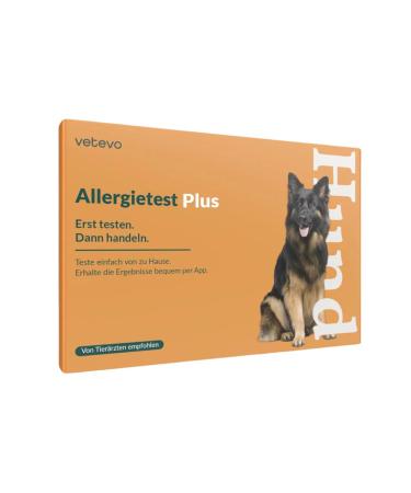 Vetevo allergy test plus dog intolerance test dogs in the case of itching and sneezing 175+ feed intolerances grasses pollen & Co.