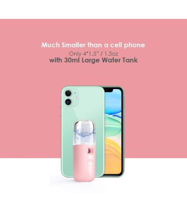 GIVERARE Nano Facial Steamer Mini Mister USB Rechargeable Sprayer - Pink | Hydrating Mist for Daily Makeup, Skin Care, and Eyelash Extensions - Buy Online on GoSupps.com