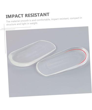 FRCOLOR Heel Pads for Plantar Fasciitis - Comfort Gel Inserts for Men & Women - 2 Pairs Transparent Sneaker Cushions 12x6.5cm - Buy Online on GoSupps.com