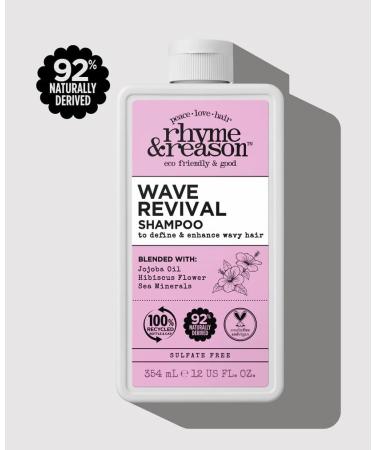 Rhyme & Reason Wave Revival Shampoo & Conditioner Set - Define & Enhance Wavy Hair | Vegan Cruelty-Free 13 Fl. Oz. Each - Buy Online on GoSupps.com