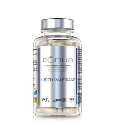 Kudzu Valerian Conua | Managing Addictions & Stress | Help with Dependency | Sleep + Anxiety | No Additives | Valeriana Officinalis | 120 Capsules Bottle 2 Months (60 Days) | VEGAN