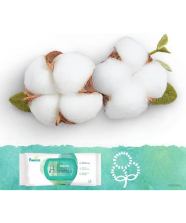 Pampers Aqua Harmonie Baby Wipes 864 Wipes (Pack of 6 x 3 x 48) Fragrance and Alcohol Free With 99% Water and Fibers - Buy Online on GoSupps.com
