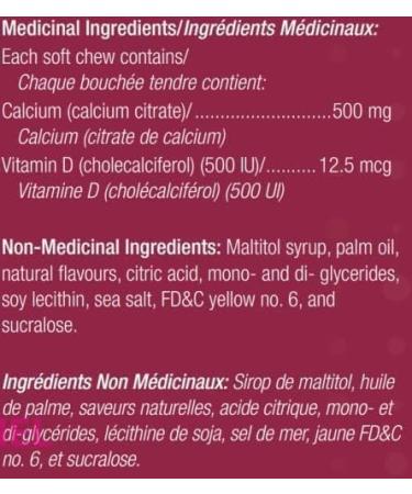 Bariatric Advantage - Calcium Citrate Chewy Bite 500mg - Orange Flavor - 90 Soft Chews - Buy Online on GoSupps.com