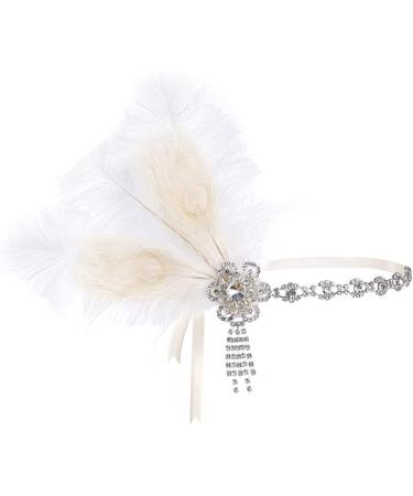 Holiday decorations Vintage 1920s Flapper Headband Roaring 20s Great Headpiece with Peacock 1920s Flapper Hair Accessories - Buy Online on GoSupps.com