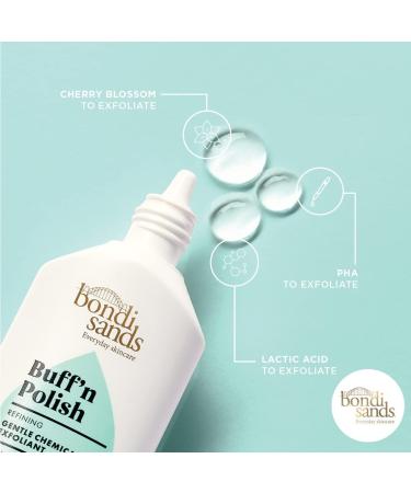 Bondi Sands Buff N Polish Exfoliant 30ml with Cherry Blossom | Gentle Chemical Exfoliant for Sensitive Skin | Vegan & Cruelty-Free - Buy Online on GoSupps.com