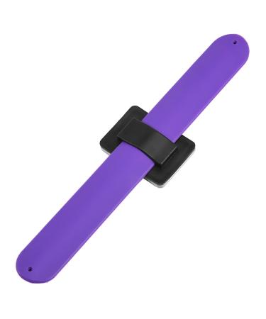 Hair Grip Holder Hair Styles Adjustable Magnetic Wrist Band for Hairdresser Barbers(#4-purple)