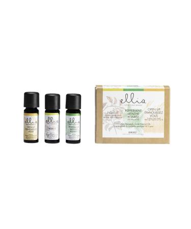 Ellia Essential Oil Set - Breath Deep with Peppermint & Blends | 3 Pack 10ml Essential Oil Kit for Easy Breathing by Homedics - International Shipping - Buy Online on GoSupps.com