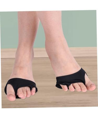 Lurrose Hallux Valgus Sleeve Shoe Pads for High Heels - Metatarsalgia Insoles and Heel Cushioning Pads - Bunion Toe Brace and Toe Straightener for Women - 2pcs, Black Thicken, 9.2x6.5cm - Buy Online on GoSupps.com