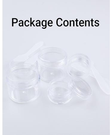 4 Pieces Empty Clear Round Cosmetic Containers for Travel 20g & 5g Refillable Jars for Lotions Creams - Buy Online on GoSupps.com