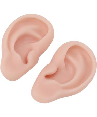 Flexible & Reusable Silicone Ear Model - 1 Pair Medium Skin Color for Ear Piercing Practice - Buy Online on GoSupps.com