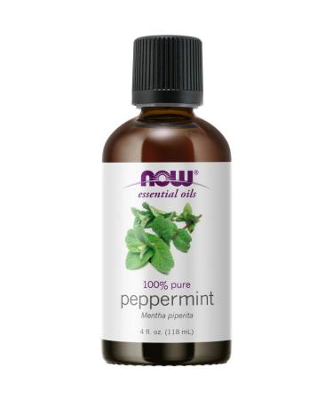 NOW Foods Peppermint Oil (Liquid) 4 oz Peppermint 4 Fl Oz (Pack of 1)