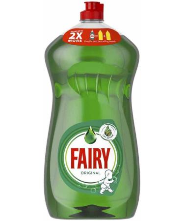 Fairy Original Washing Up Liquid 1190ml with Lift Action Green 3Pk + Our Gift for You: Organza Small Bag Size: 9x7x0.1cm - Buy Online on GoSupps.com